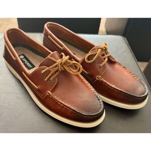 Sperry Men's Authentic Original 2-Eye Seasonal Boat Shoe, Tan Burnish, Size 10M